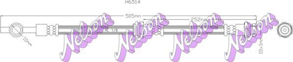 Kawe H6514 - Flexible de frein cwaw.fr