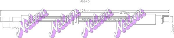 Kawe H6645 - Flexible de frein cwaw.fr