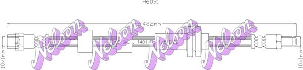 Kawe H6091 - Flexible de frein cwaw.fr