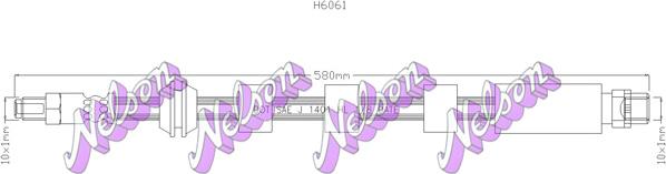 Kawe H6061 - Flexible de frein cwaw.fr