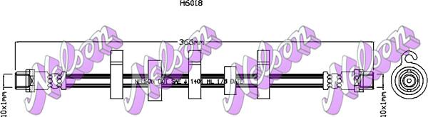 Kawe H6018 - Flexible de frein cwaw.fr