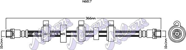 Kawe H6017 - Flexible de frein cwaw.fr