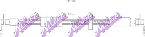 Kawe H6080 - Flexible de frein cwaw.fr