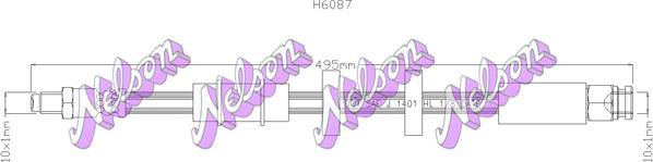 Kawe H6087 - Flexible de frein cwaw.fr