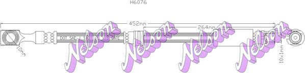 Kawe H6076 - Flexible de frein cwaw.fr