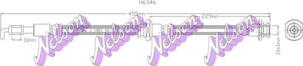 Kawe H6346 - Flexible de frein cwaw.fr