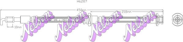 Kawe H6287 - Flexible de frein cwaw.fr