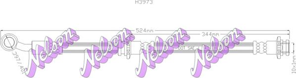 Kawe H3973 - Flexible de frein cwaw.fr