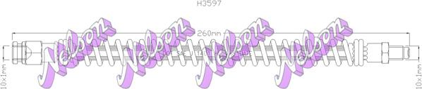 Kawe H3597 - Flexible de frein cwaw.fr