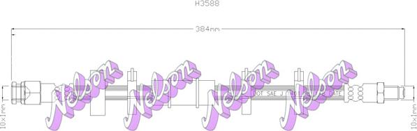 Kawe H3588 - Flexible de frein cwaw.fr