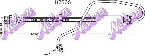 Kawe H7936 - Flexible de frein cwaw.fr