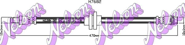 Kawe H7682 - Flexible de frein cwaw.fr