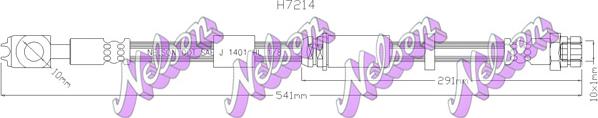 Kawe H7214 - Flexible de frein cwaw.fr