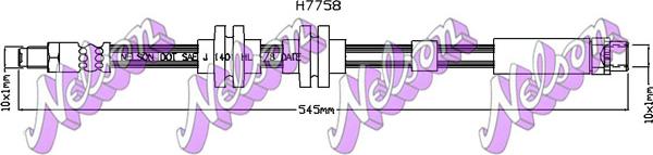 Kawe H7758 - Flexible de frein cwaw.fr