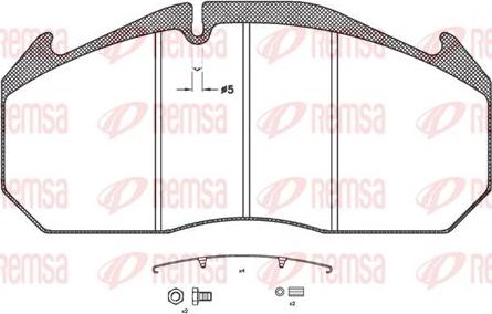 Kawe JCA506.31 - Kit de plaquettes de frein, frein à disque cwaw.fr