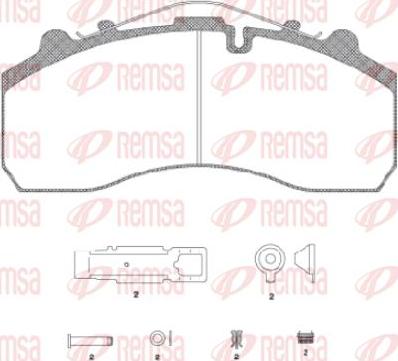 Kawe JCA637.20 - Kit de plaquettes de frein, frein à disque cwaw.fr