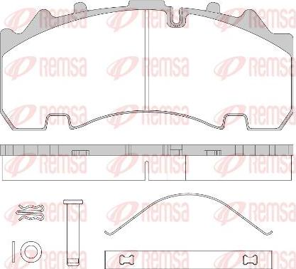 Kawe JCA1554.80 - Kit de plaquettes de frein, frein à disque cwaw.fr