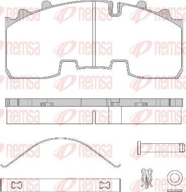 Kawe JCA1556.80 - Kit de plaquettes de frein, frein à disque cwaw.fr