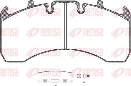 Kawe JCA1156.00 - Kit de plaquettes de frein, frein à disque cwaw.fr