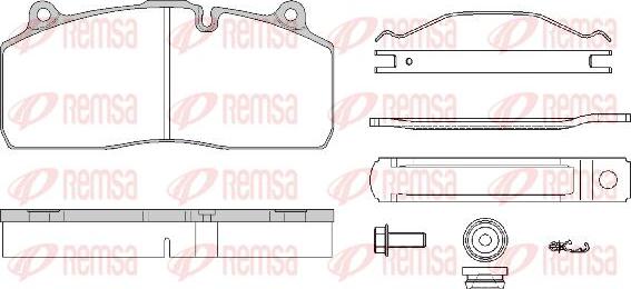 Kawe JCA1316.80 - Kit de plaquettes de frein, frein à disque cwaw.fr