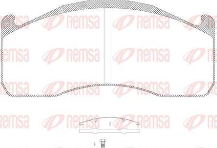 Kawe JCA1328.00 - Kit de plaquettes de frein, frein à disque cwaw.fr