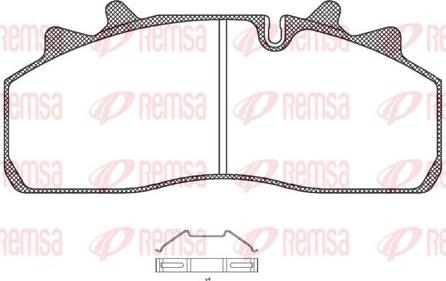 Kawe JCA1254.00 - Kit de plaquettes de frein, frein à disque cwaw.fr