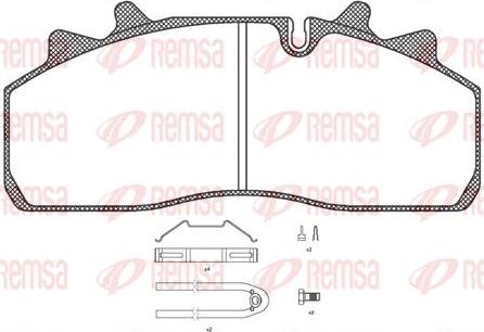 Kawe JCA1254.80 - Kit de plaquettes de frein, frein à disque cwaw.fr