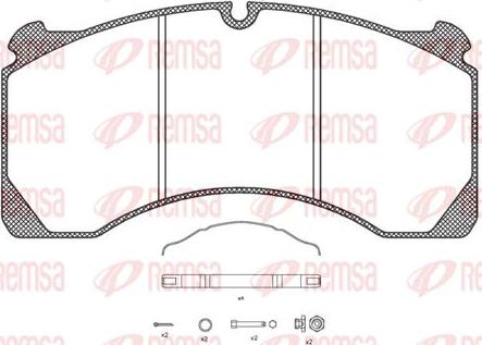 Kawe JCA847.80 - Kit de plaquettes de frein, frein à disque cwaw.fr