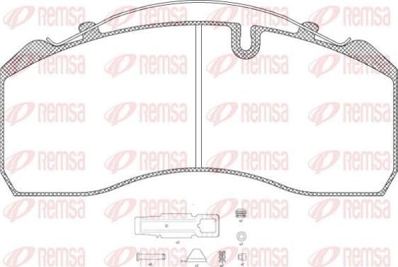 Kawe JCA814.80 - Kit de plaquettes de frein, frein à disque cwaw.fr