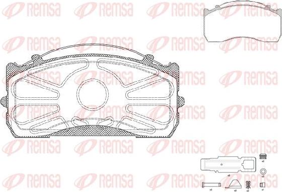 Kawe JCA815.80 - Kit de plaquettes de frein, frein à disque cwaw.fr