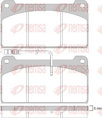 Kawe JCA823.40 - Kit de plaquettes de frein, frein à disque cwaw.fr