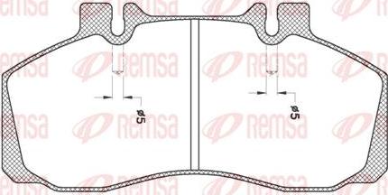 Kawe JCA245.20 - Kit de plaquettes de frein, frein à disque cwaw.fr