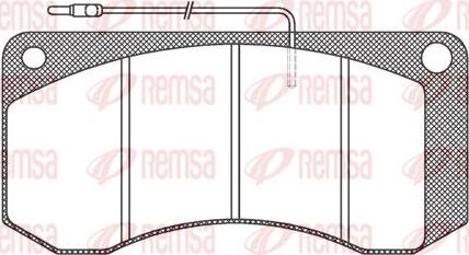 Kawe JCA258.40 - Kit de plaquettes de frein, frein à disque cwaw.fr