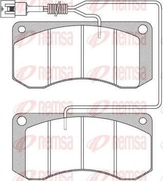 Kawe JCA258.41 - Kit de plaquettes de frein, frein à disque cwaw.fr