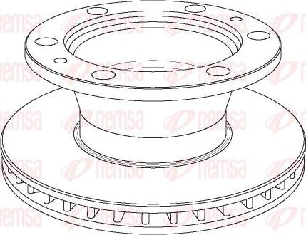 Truckfrenos TF.28.25.1006 - Disque de frein cwaw.fr