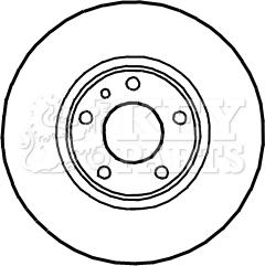 Key Parts KBD4907 - Disque de frein cwaw.fr