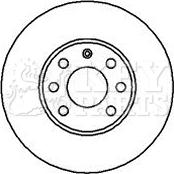 Key Parts KBD4073 - Disque de frein cwaw.fr