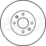 Key Parts KBD4818 - Disque de frein cwaw.fr