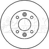 Key Parts KBD4877 - Disque de frein cwaw.fr