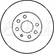 Key Parts KBD4393 - Disque de frein cwaw.fr