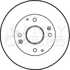 Key Parts KBD4350 - Disque de frein cwaw.fr