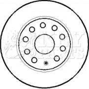 Key Parts KBD4384 - Disque de frein cwaw.fr