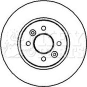 Key Parts KBD4219 - Disque de frein cwaw.fr