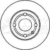 Key Parts KBD4225 - Disque de frein cwaw.fr