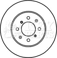 Key Parts KBD4716 - Disque de frein cwaw.fr