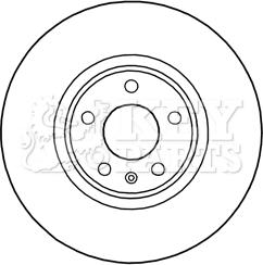 Key Parts KBD5990S - Disque de frein cwaw.fr