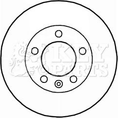 Key Parts KBD5941S - Disque de frein cwaw.fr