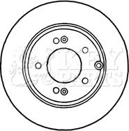 Key Parts KBD5906S - Disque de frein cwaw.fr