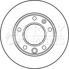 Key Parts KBD5134 - Disque de frein cwaw.fr