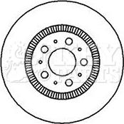 Key Parts KBD5899S - Disque de frein cwaw.fr